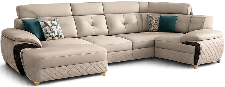 Custom sofa handcrafted by Royal Interiors
