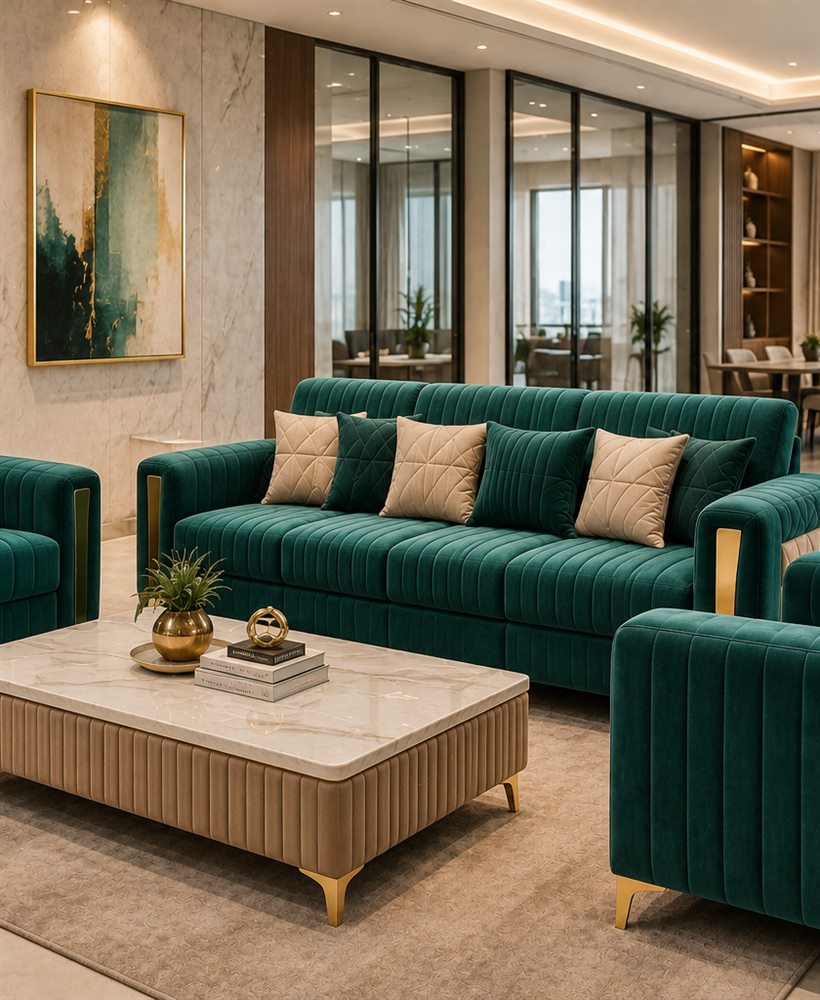 Royal Interiors sofa making detail